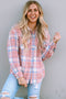 Southern Belle Plaid Flannel Flap Pocket Shacket Jacket
