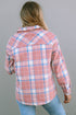 Southern Belle Plaid Flannel Flap Pocket Shacket Jacket