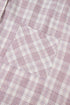 Southern Belle Plaid Print Drawstring Hooded Button Up Shirt