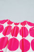 Southern Belle Polka Dot Frilled Round Neck Tank Top