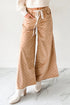 Southern Belle Polka Dot Print Drawstring Wide Leg Pants