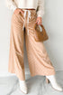 Southern Belle Polka Dot Print Drawstring Wide Leg Pants