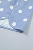 Southern Belle Polka Dot Shirred High Waist Casual Shorts