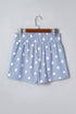 Southern Belle Polka Dot Shirred High Waist Casual Shorts
