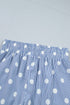 Southern Belle Polka Dot Shirred High Waist Casual Shorts