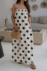 Southern Belle Polka Dot Spaghetti Strap Maxi Dress