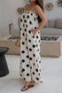 Southern Belle Polka Dot Spaghetti Strap Maxi Dress