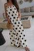 Southern Belle Polka Dot Spaghetti Strap Maxi Dress
