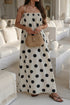 Southern Belle Polka Dot Spaghetti Strap Maxi Dress