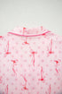 Southern Belle Print Piped Short Sleeve Pajama Set