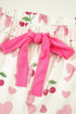 Southern Belle Print Piped Short Sleeve Pajama Set