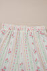 Southern Belle Print Piped Short Sleeve Pajama Set