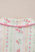 Southern Belle Print Piped Short Sleeve Pajama Set