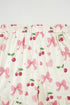 Southern Belle Print Piped Short Sleeve Pajama Set
