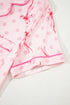 Southern Belle Print Piped Short Sleeve Pajama Set