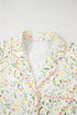 Southern Belle Print Piped Short Sleeve Pajama Set