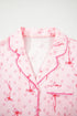 Southern Belle Print Piped Short Sleeve Pajama Set