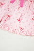 Southern Belle Print Piped Short Sleeve Pajama Set