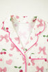 Southern Belle Print Piped Short Sleeve Pajama Set