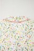 Southern Belle Print Piped Short Sleeve Pajama Set