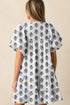 Southern Belle Puff Sleeve Tied Neck Pocketed Floral Dress
