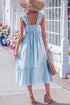 Southern Belle Ruffle Trim High Waist Sleeveless Maxi Dress