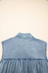 Southern Belle Sleeveless Ruffled Bowknot Denim Mini Dress