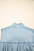 Southern Belle Sleeveless Ruffled Bowknot Denim Mini Dress