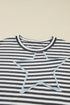 Southern Belle Star And Stripe Long Sleeve Top
