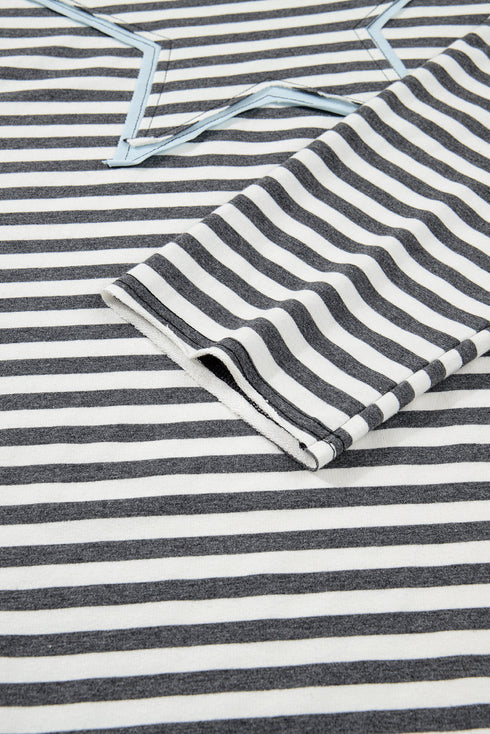 Southern Belle Star And Stripe Long Sleeve Top