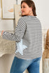 Southern Belle Star And Stripe Long Sleeve Top