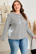 Southern Belle Star And Stripe Long Sleeve Top