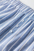 Southern Belle Stripe Button Detail Wide Leg Pants