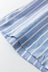 Southern Belle Stripe Button Detail Wide Leg Pants