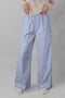 Southern Belle Stripe Button Detail Wide Leg Pants
