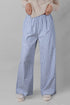 Southern Belle Stripe Button Detail Wide Leg Pants