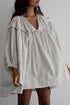 Southern Belle Stripe Checkered Frilled Babydoll Mini Dress