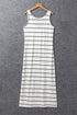 Southern Belle Stripe Print Open Back Sleeveless Maxi Dress