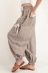 Southern Belle Striped Drawstring Cargo Jogger Pants