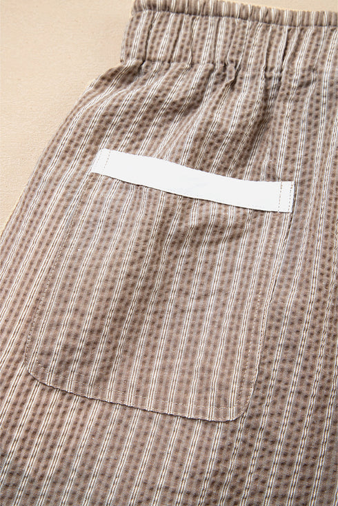 Southern Belle Striped Drawstring Cargo Jogger Pants