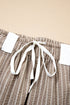 Southern Belle Striped Drawstring Cargo Jogger Pants