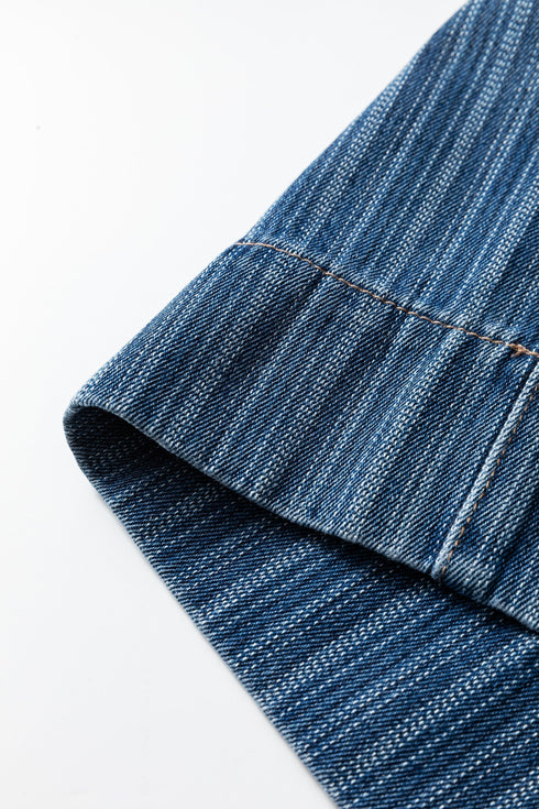 Southern Belle Striped Drawstring Pocketed Loose Jeans