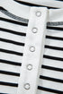 Southern Belle Striped Half Button Matching Short Set