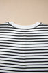 Southern Belle Striped Half Button Matching Short Set