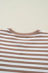 Southern Belle Striped Short Bubble Sleeve Tee
