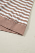 Southern Belle Striped Short Bubble Sleeve Tee