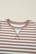 Southern Belle Striped Short Bubble Sleeve Tee