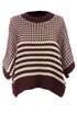 Southern Belle Striped Slouchy Knit Short Sleeve Sweater