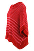 Southern Belle Striped Slouchy Knit Short Sleeve Sweater