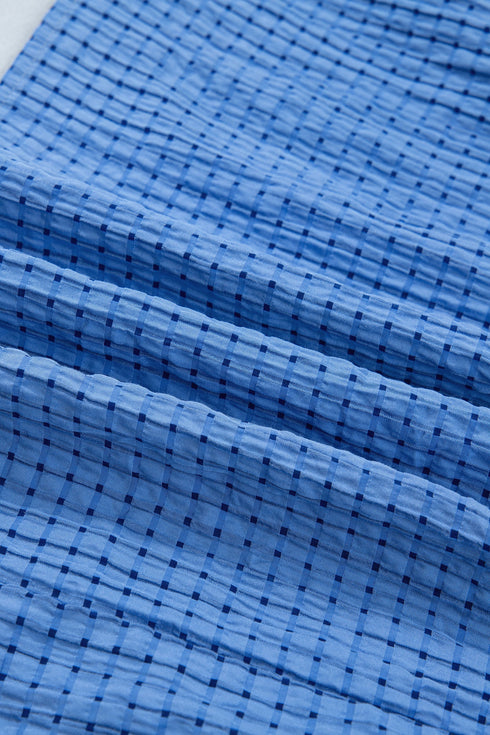 Southern Belle Textured Bow Tie Tiered Midi Dress